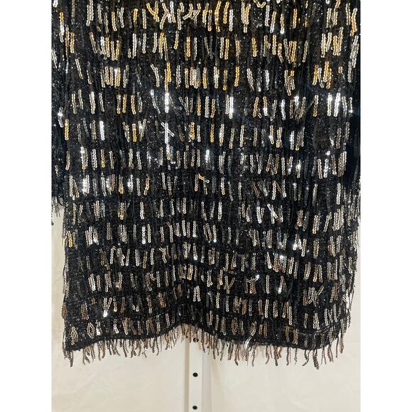 NWT Zara Festive Days Sequin Dress - Womens Size XL - Black and Silver - Picture 4 of 6